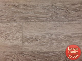 Waterproof Vinyl Lock Flooring 5.5mm European French Oak 7in Aberdeen (Pad Attached) 